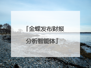 金蝶发布财报分析智能体