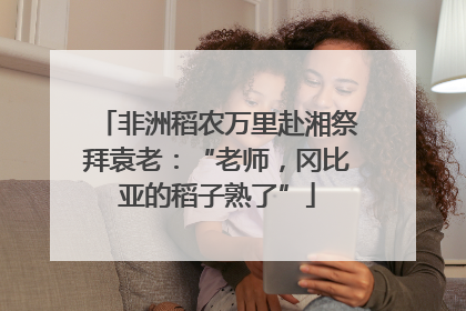 非洲稻农万里赴湘祭拜袁老：“老师，冈比亚的稻子熟了”