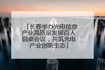 长春举办光电信息产业高质量发展百人圆桌会议，共筑光电产业创新生态
