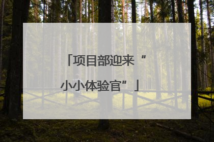 项目部迎来“小小体验官”