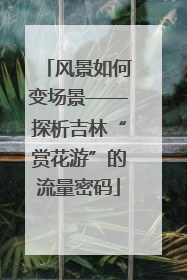 风景如何变场景——探析吉林“赏花游”的流量密码