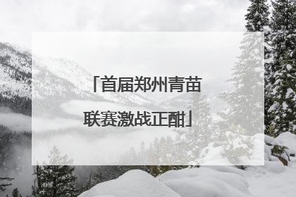 首届郑州青苗联赛激战正酣