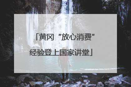 黄冈“放心消费”经验登上国家讲堂