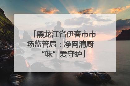黑龙江省伊春市市场监管局：净网清厨 “味”爱守护