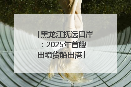 黑龙江抚远口岸：2025年首艘出境货船出港