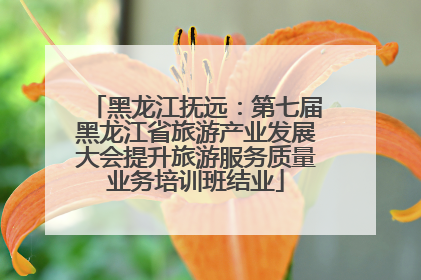 黑龙江抚远：第七届黑龙江省旅游产业发展大会提升旅游服务质量业务培训班结业