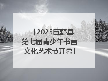 2025巨野县第七届青少年书画文化艺术节开幕