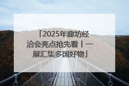 2025年廊坊经洽会亮点抢先看丨一展汇集多国好物