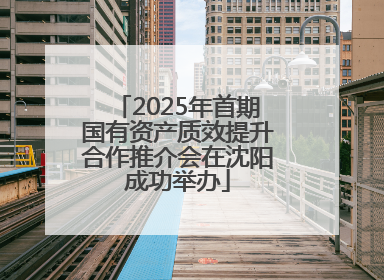 2025年首期国有资产质效提升合作推介会在沈阳成功举办