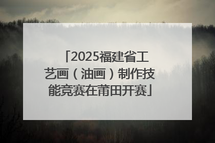 2025福建省工艺画（油画）制作技能竞赛在莆田开赛