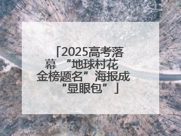 2025高考落幕 “地球村花 金榜题名”海报成“显眼包”