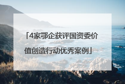 4家鄂企获评国资委价值创造行动优秀案例