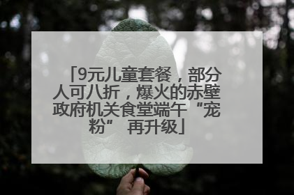 9元儿童套餐，部分人可八折，爆火的赤壁政府机关食堂端午“宠粉” 再升级